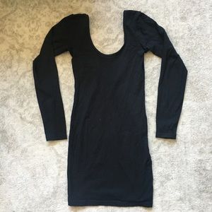 American Apparel Black Scoop Dress